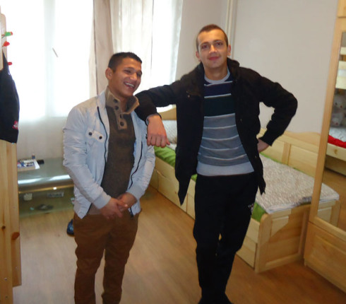 Volunteers from hp planted some trees and flowers in the garden around House of opportunity Sofia