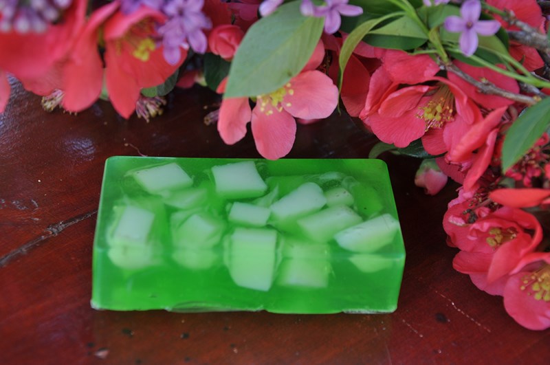 Our soaps in the flower boutique Fiore