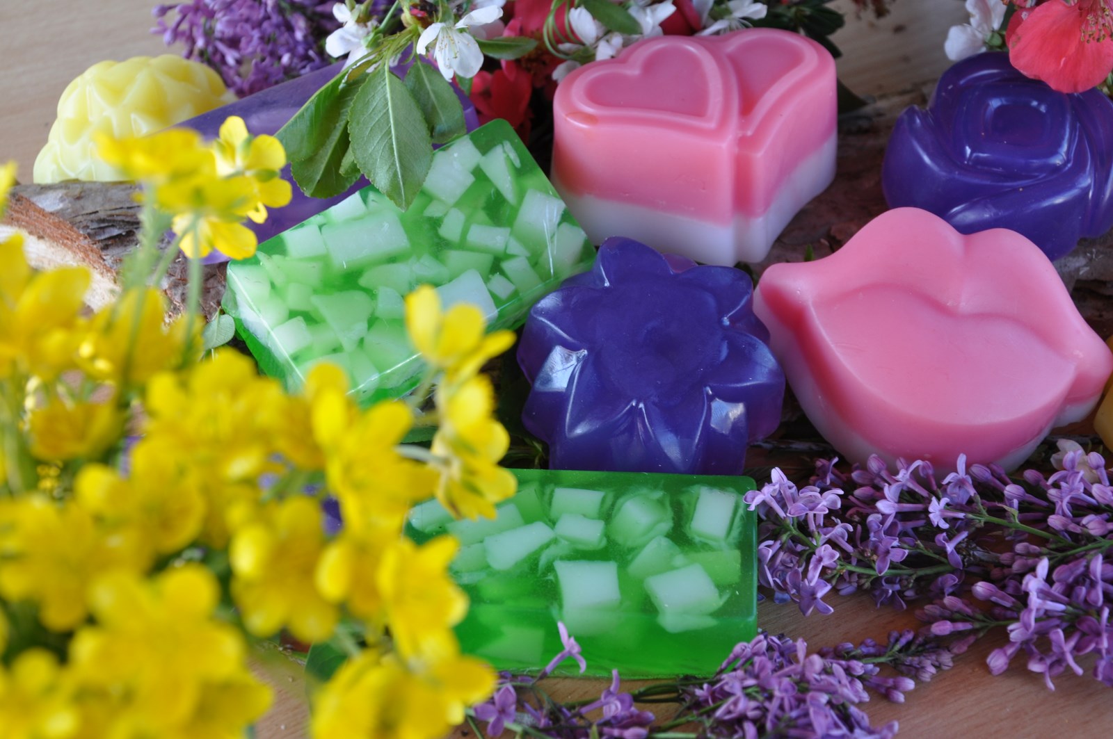 Our soaps in the flower boutique Fiore